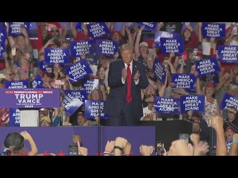 Trump rallying in Pennsylvania, Harris rallying Las Vegas as election race for White House continues