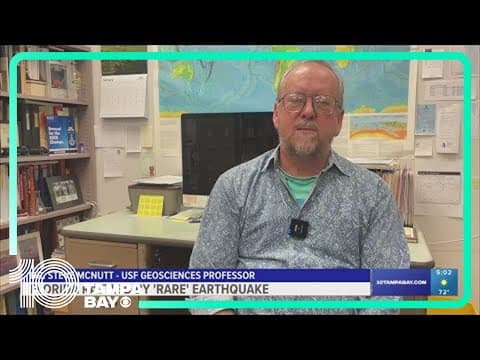 Late-night earthquake recorded off Florida's east coast