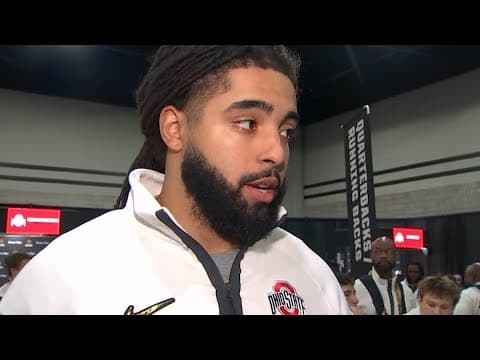 Gee Scott Jr. | Ohio State Media Day at CFP National Championship in Atlanta
