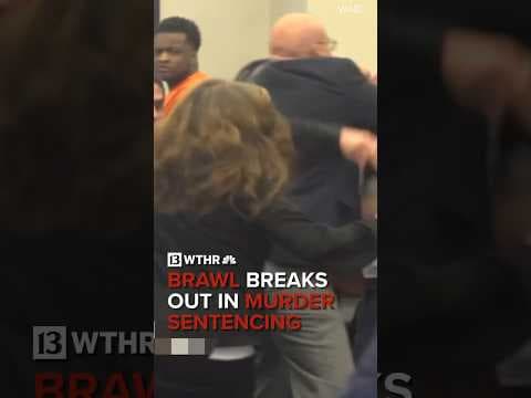 WATCH: Fight breaks out in courtroom after murder sentencing