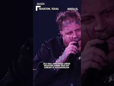 Jelly Roll gets emotional over size of RodeoHouston crowd #shorts
