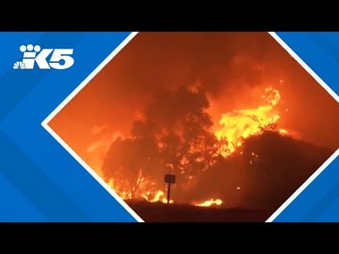 Red flag warning in place in southern California as wildfires continue to grow
