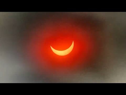 2024 Great American Eclipse view from west Houston