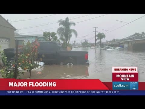 Severe flooding in Mountain View neighborhood