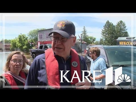 Walz promises help after surveying flood damage in Cook, St. Louis Counties