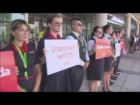 Air Canada grounds all flights after flight attendants go on strike