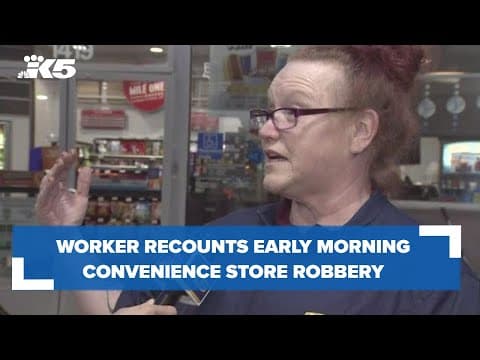 Convenience store worker recounts early morning armed robbery in Renton