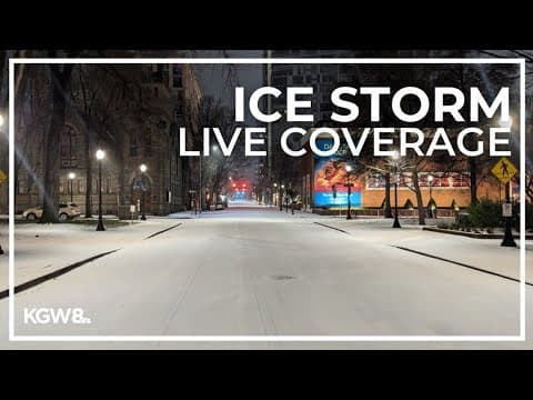 Ice storm arrives in the Northwest | Live stream