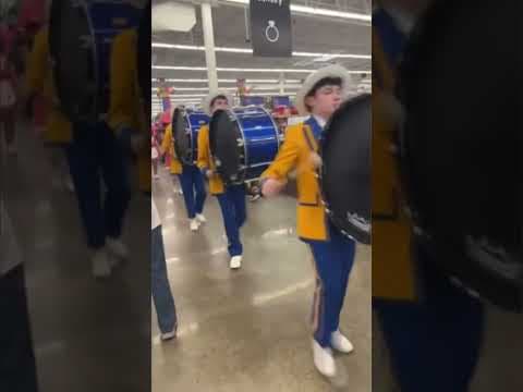 Krewe of Covington parades in Walmart #mardigras #parade