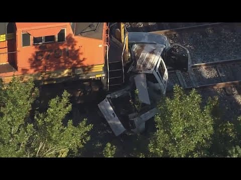 Driver killed after being hit by train in east Harris County
