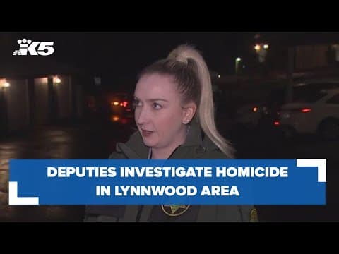 Deputies investigate homicide in Lynnwood