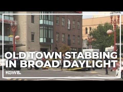 Portland's Old Town stabbing suspect charged with murder and unlawful use of weapon