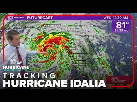 Tracking the Tropics: Hurricane Idalia continues its trek northward across the Gulf (9 p.m. Tuesday)