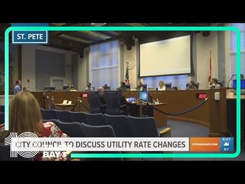 St. Pete leaders to discuss utility rate changes
