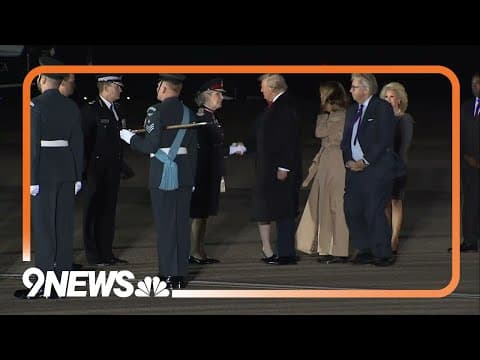 President Trump, Melania Trump arrive in London on second state visit to United Kingdom