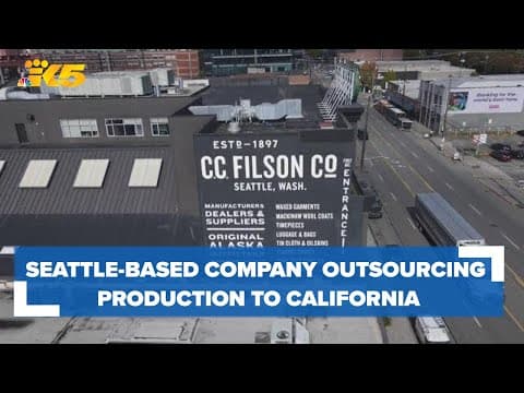 Seattle-based outerwear company to begin outsourcing production to California