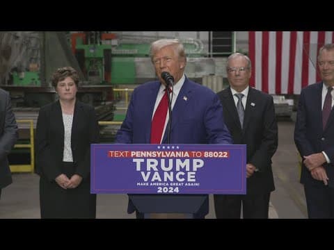 Former President Trump holds rally in York, Pennsylvania
