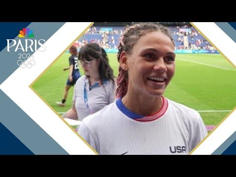 Trinity Rodman talks magic moment that sends US into Olympic soccer semifinals