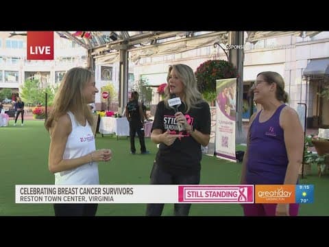 Celebrating breast cancer survivors with the ladies of 2Unstoppable at the Still Standing event