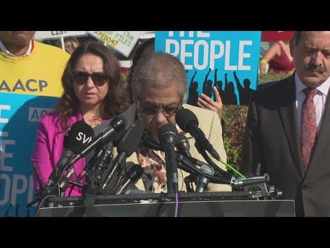 DC Del. Eleanor Holmes Norton speaks out against National Guard troops in DC during press conference