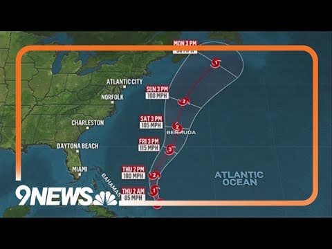 Hurricane Ernesto in open waters