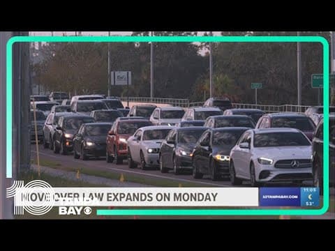 Florida's 'Move Over' law expands on Monday