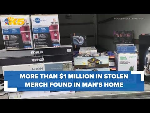Federal Way man in custody after more than $1 million in stolen merchandise found in his home