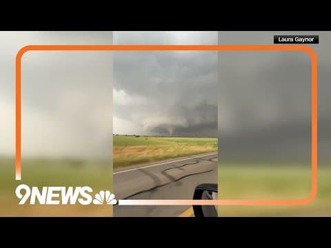 Large Texas tornado spotted on the ground near Windthorst
