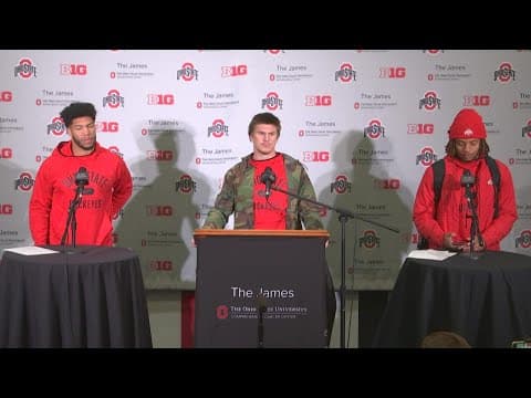 Ronnie Hickman, Bryson Shaw, Cody Simon postgame interview | Ohio State-Purdue