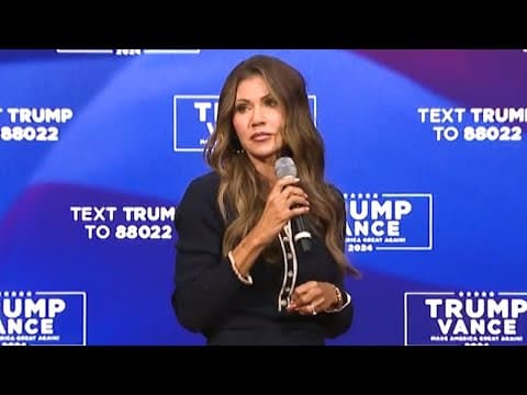 Kristi Noem full speech at Donald Trump town hall in Pennsylvania