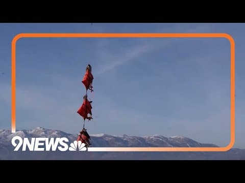 Flying deer spotted through skies in Utah