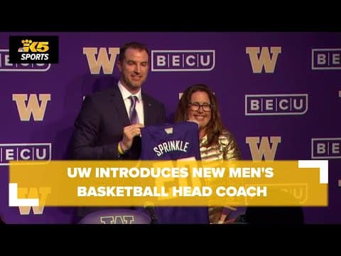 UW introduces new men's basketball coach Danny Sprinkle