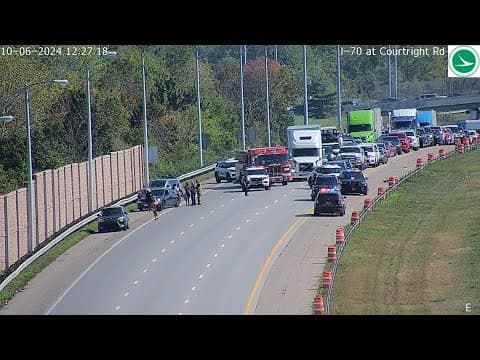 1 injured in shooting on I-70 in east Columbus; westbound lanes reopen after crash