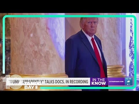 In leaked recording, Trump heard discussing 'highly confidential' document with interviewer