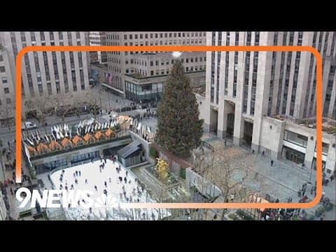Ice skaters at Rockefeller Center in NYC