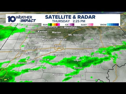 LIVE RADAR: Showers, storms return to central Ohio Thursday evening