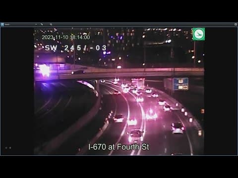 Police: 1 dead in shooting on I-670 near downtown Columbus