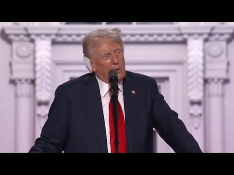 Trump ends convention speech with call for unity