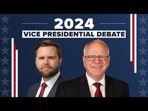 LIVE: 2024 vice presidential debate pre-show