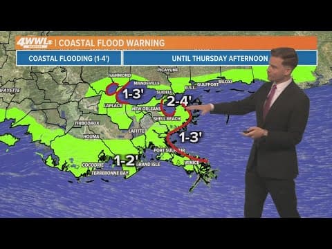 New Orleans Weather: Temps in the 80s, some coastal flooding from Alberto