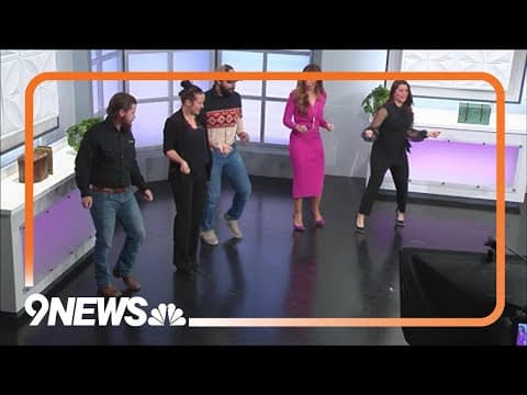 Line dancers perform live on 9NEWS Mornings during National Western Stock Show