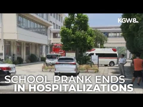 High school prank gone wrong in Japan sends 13 to hospital with breathing issues