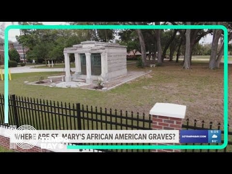 New Catholic marker honors African American burials at old St. Mary’s Cemetery in Tampa. But where a