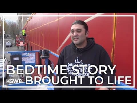 Creation myth being brought to life by artists in downtown Portland mural