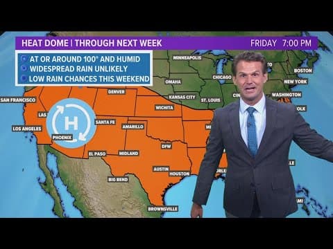 DFW Weather | Heat dome in place through next week in 14 day forecast