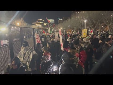 2 arrested during 'March On Washington For Gaza' for allegedly assaulting an officer