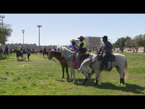 Trail riders arrive in Houston ahead of rodeo