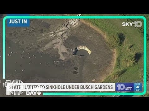 Millions of gallons of wastewater spill into sinkhole at Busch Gardens