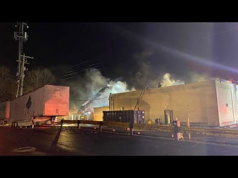 Crews battle fire at north Columbus strip club