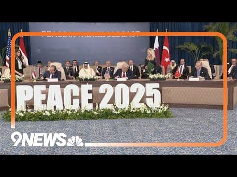 Trump attends peace deal signing ceremony in Egypt